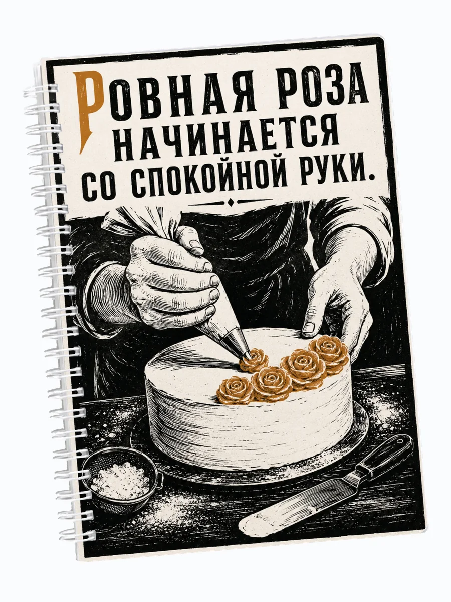 Ежедневник недатированный кондитера с мотивирующими цитатами