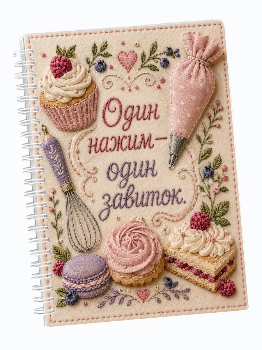 Ежедневник недатированный кондитера с мотивирующими цитатами