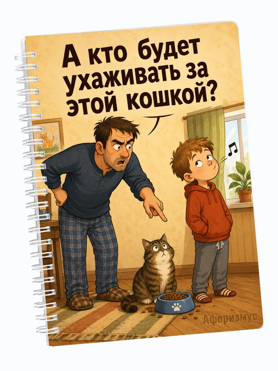 Ежедневник недатированный Шутки папы мотивирующий
