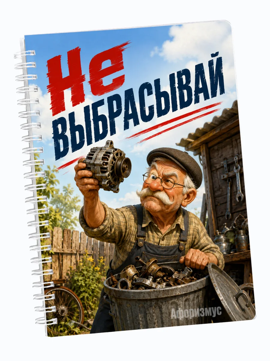 Ежедневник недатированный Фразы дедушки мотивирующий
