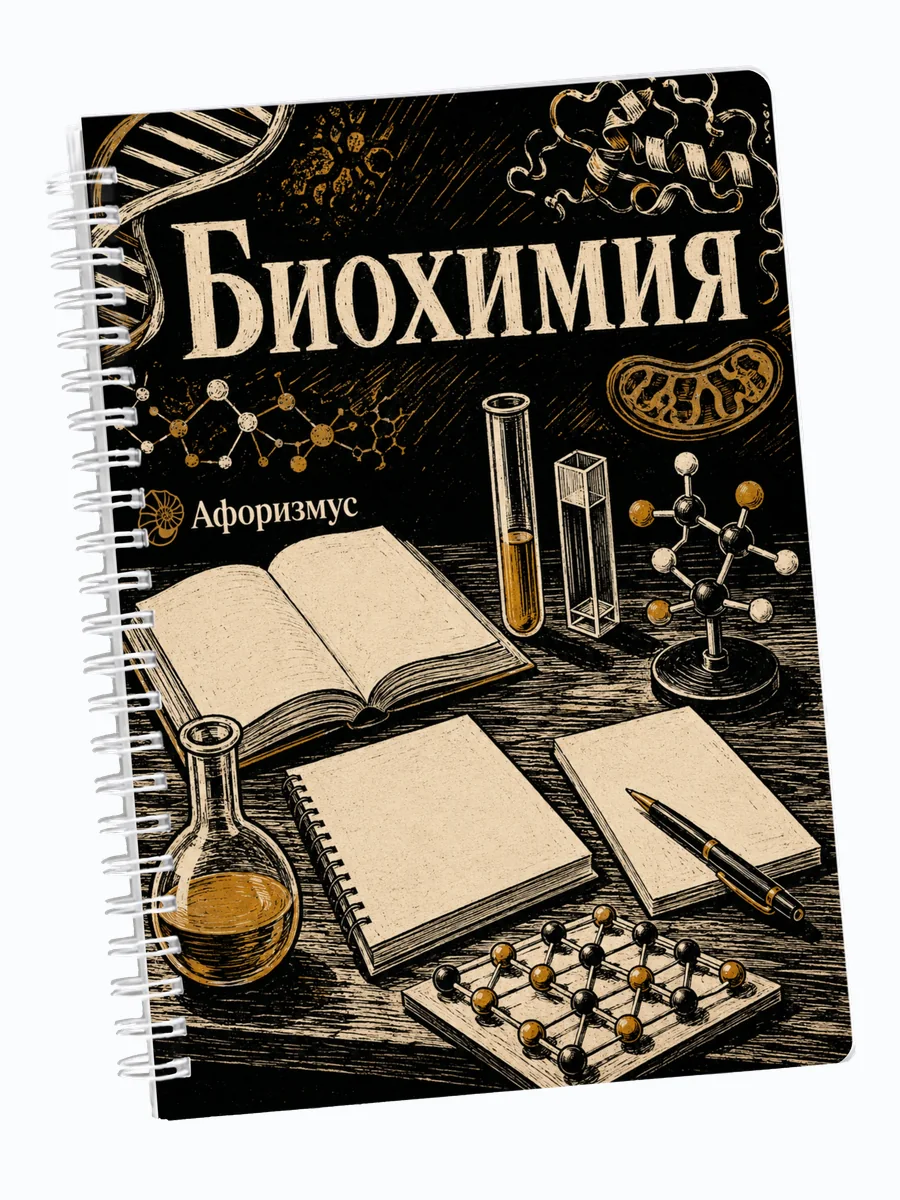 Ежедневник недатированный Биохимия с мотивирующими цитатами