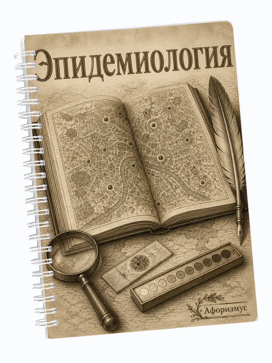 Ежедневник недатированный Эпидемиология мотивирующий