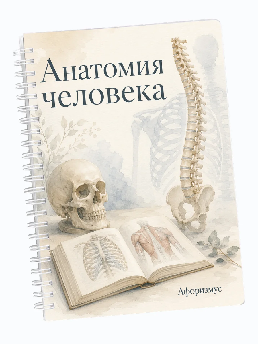 Ежедневник недатированный Анатомия человека мотивирующий