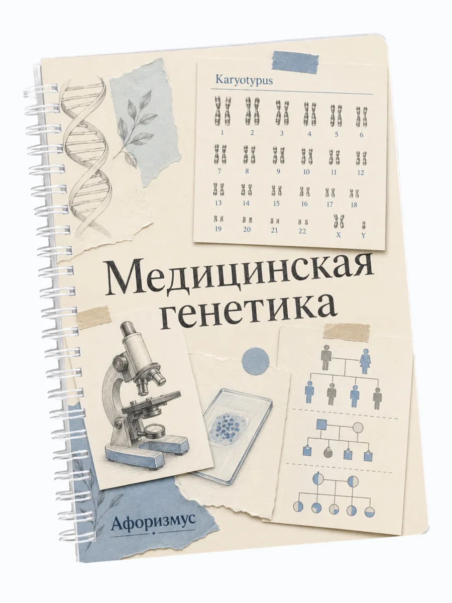 Ежедневник недатированный Медицинская генетика мотивирующий