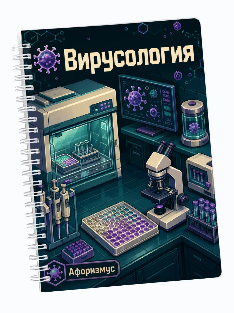 Ежедневник недатированный Вирусология мотивирующий