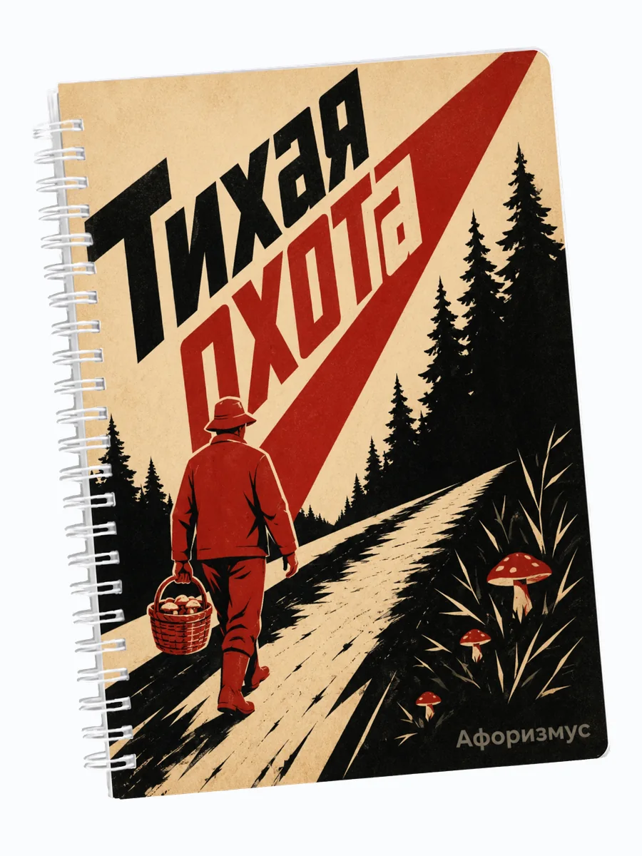 Ежедневник недатированный грибника с мотивирующими цитатами
