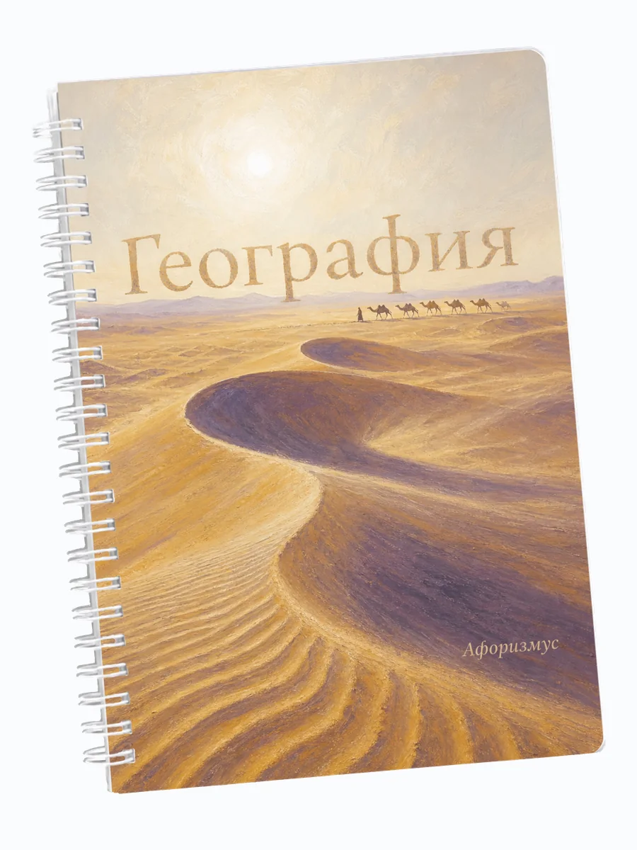Ежедневник недатированный География с мотивирующими цитатами