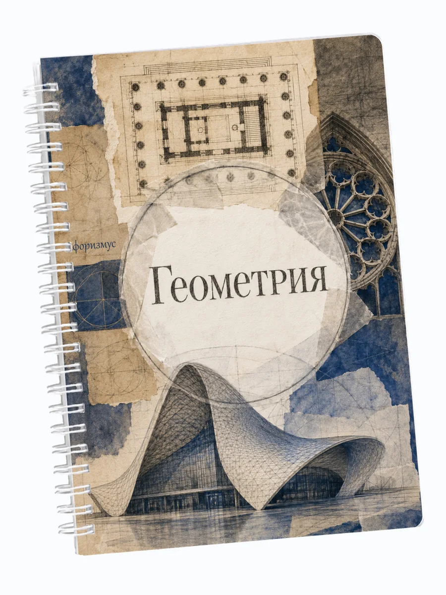Ежедневник недатированный Геометрия с мотивирующими цитатами