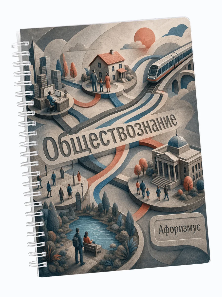 Ежедневник недатированный Обществознание мотивирующий