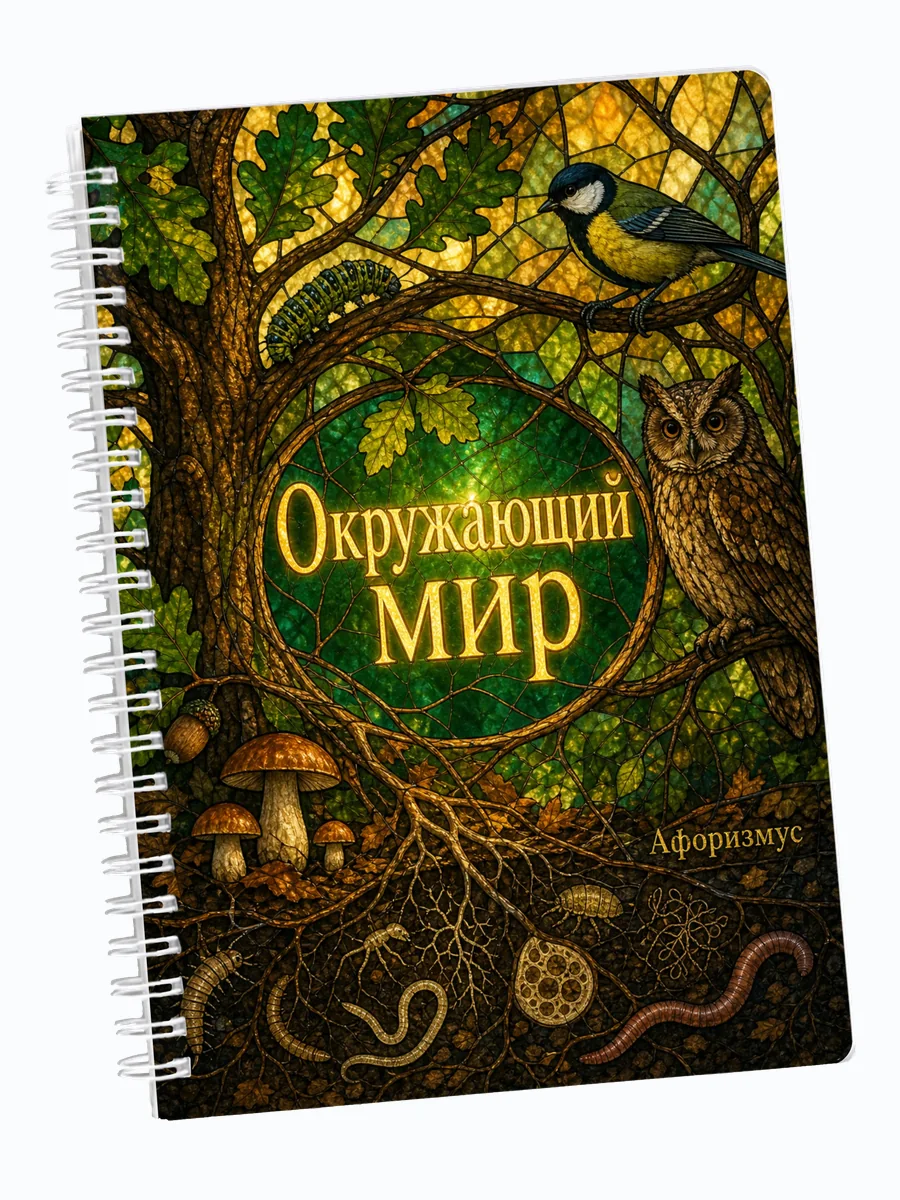 Ежедневник недатированный Окружающий мир мотивирующий