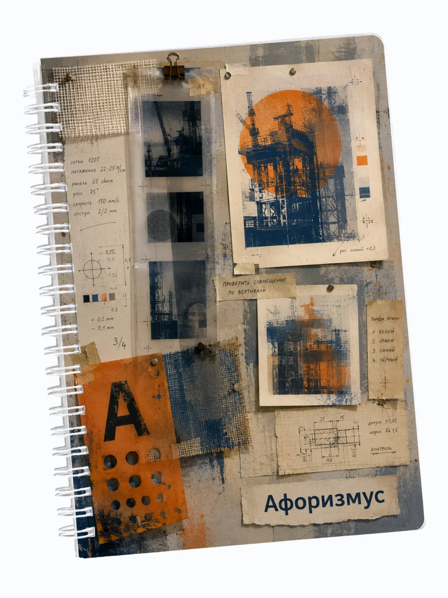 Ежедневник мотивирующий недатированный Шелкография
