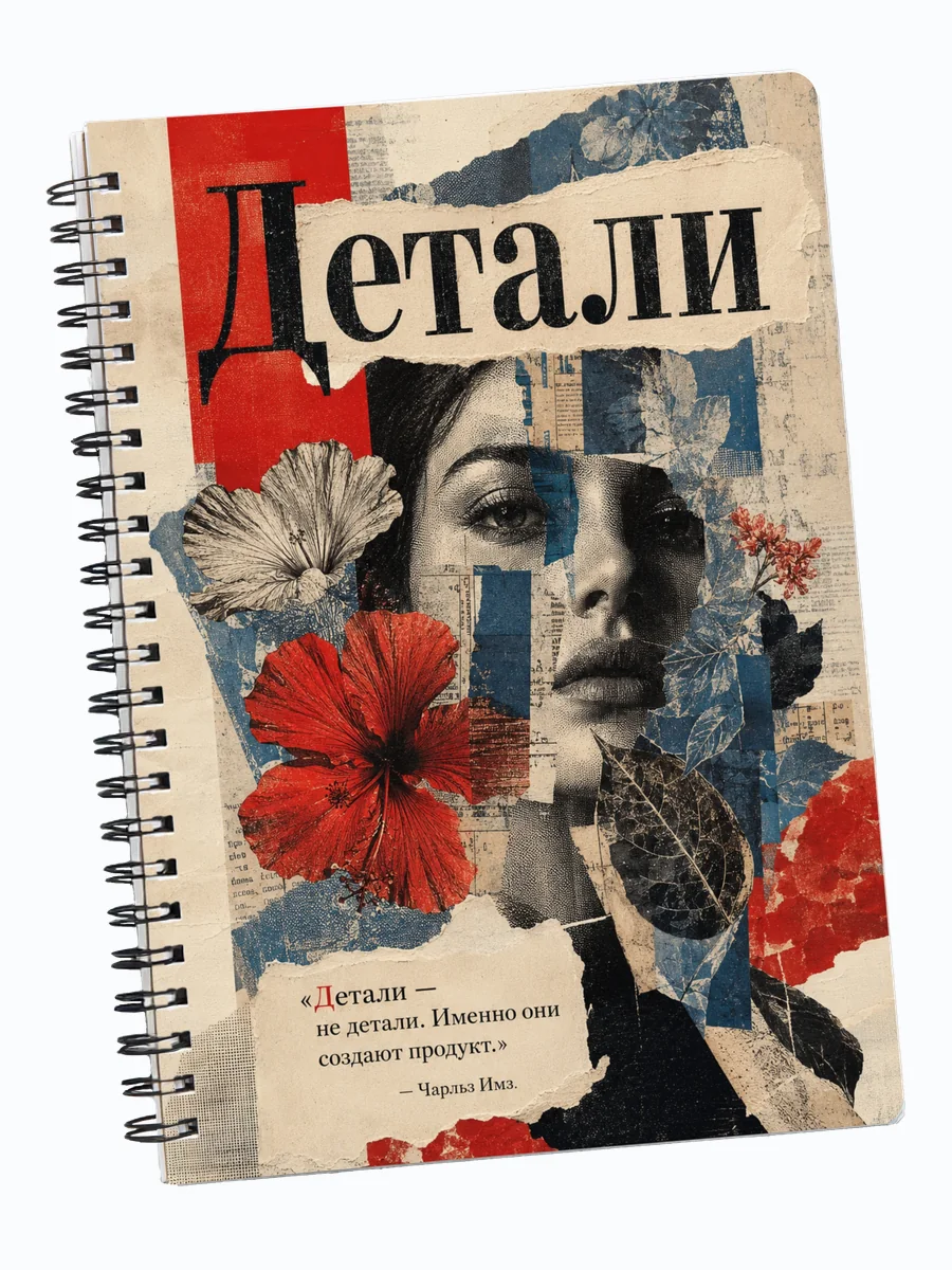 Блокнот дизайнера с мотивирующими цитатами