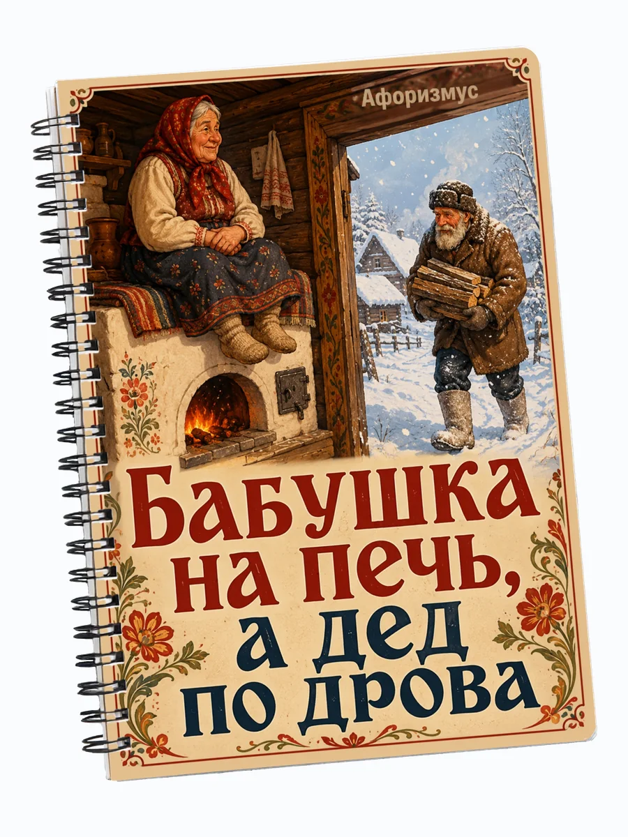 Блокнот Фразы дедушки с мотивирующими цитатами