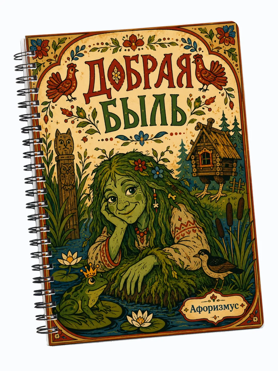 Блокнот Кикимора с мотивирующими цитатами