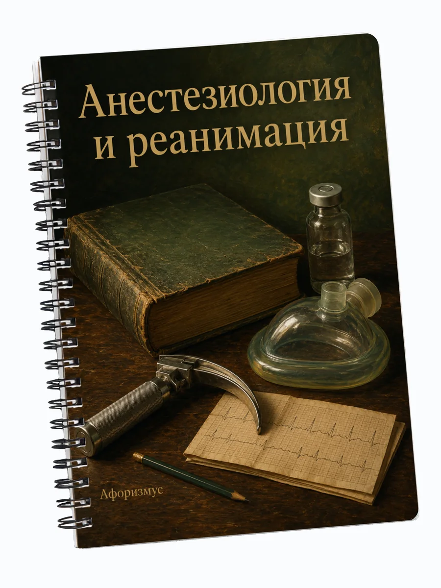 Блокнот Анестезиология и реанимация с мотивирующими цитатами