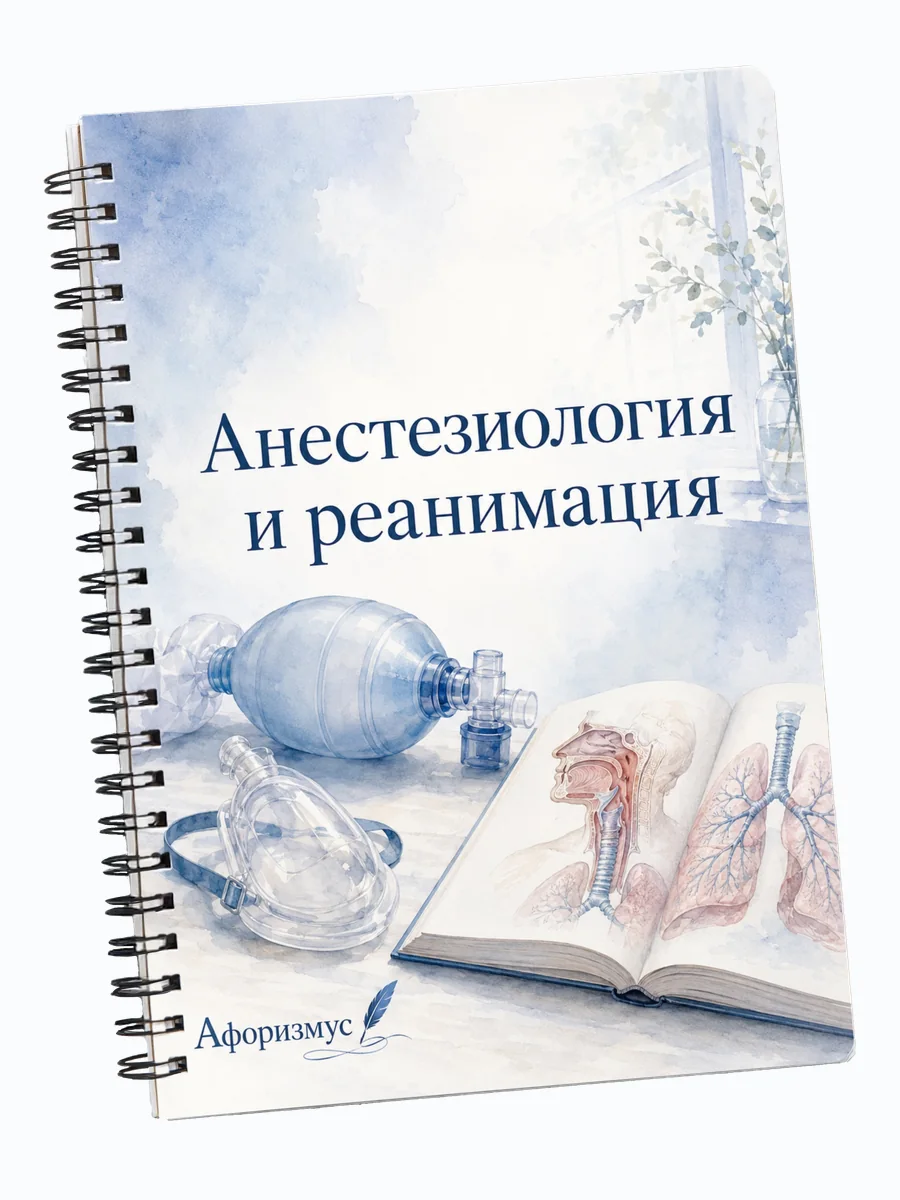 Блокнот Анестезиология и реанимация с мотивирующими цитатами