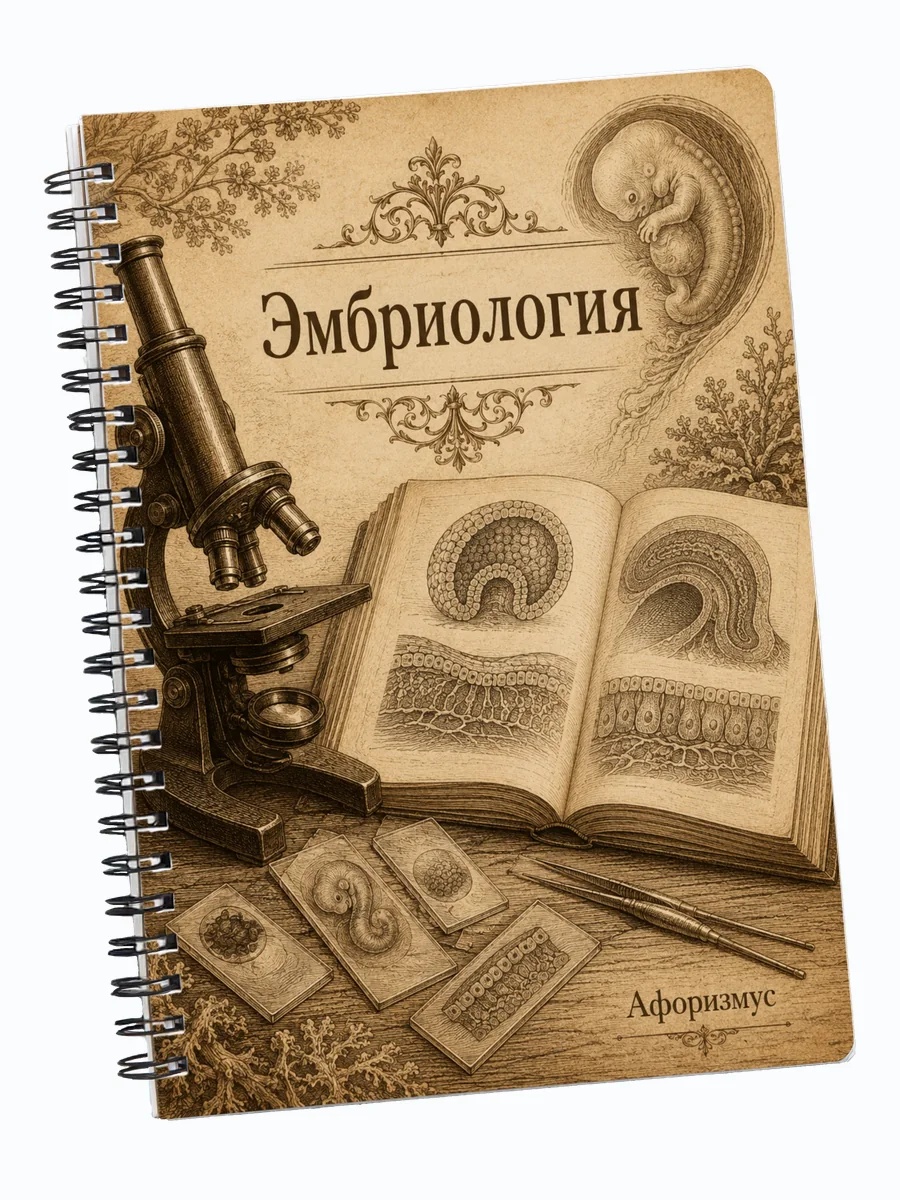 Блокнот Эмбриология с мотивирующими цитатами