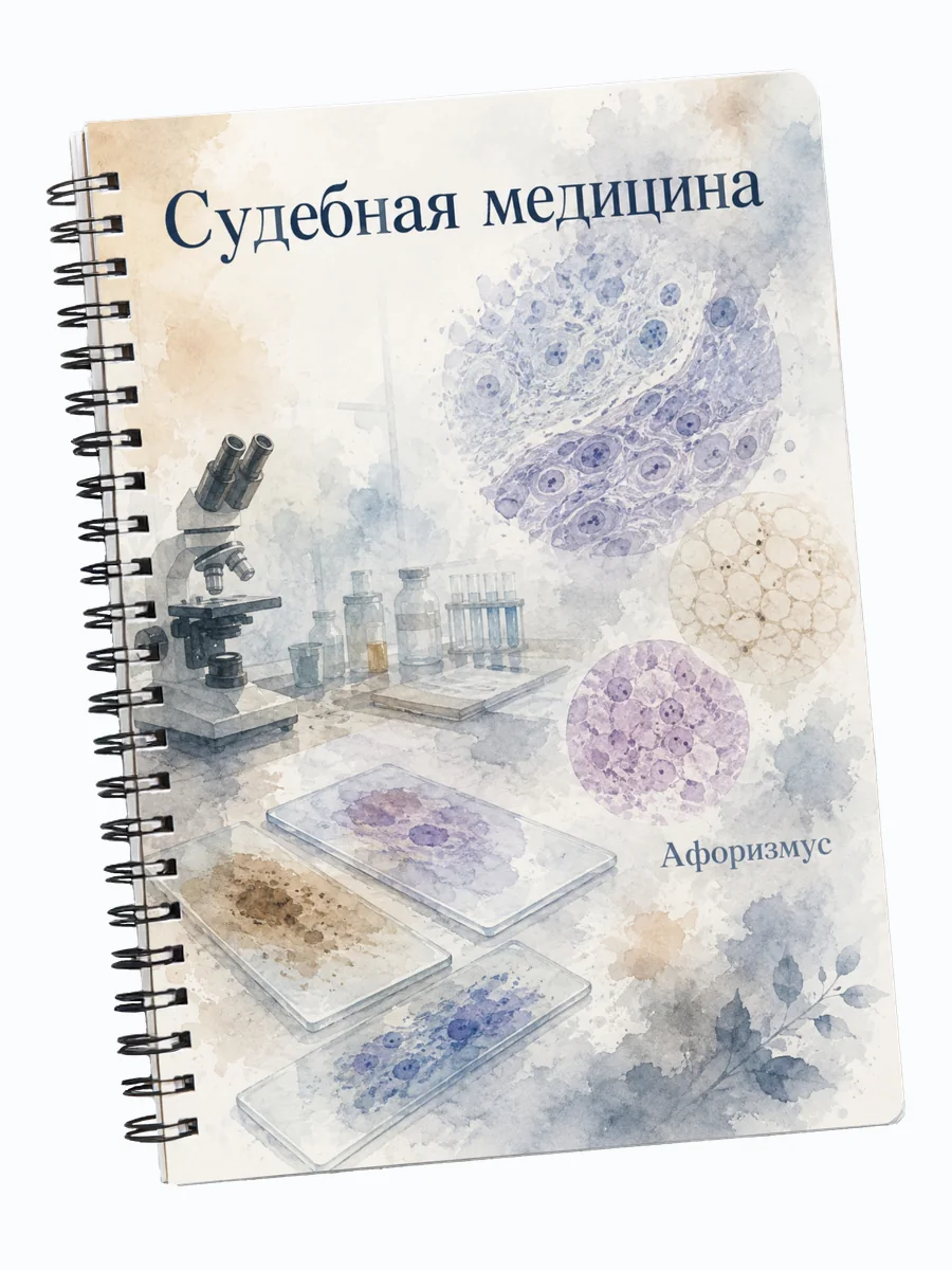 Блокнот Судебная медицина с мотивирующими цитатами