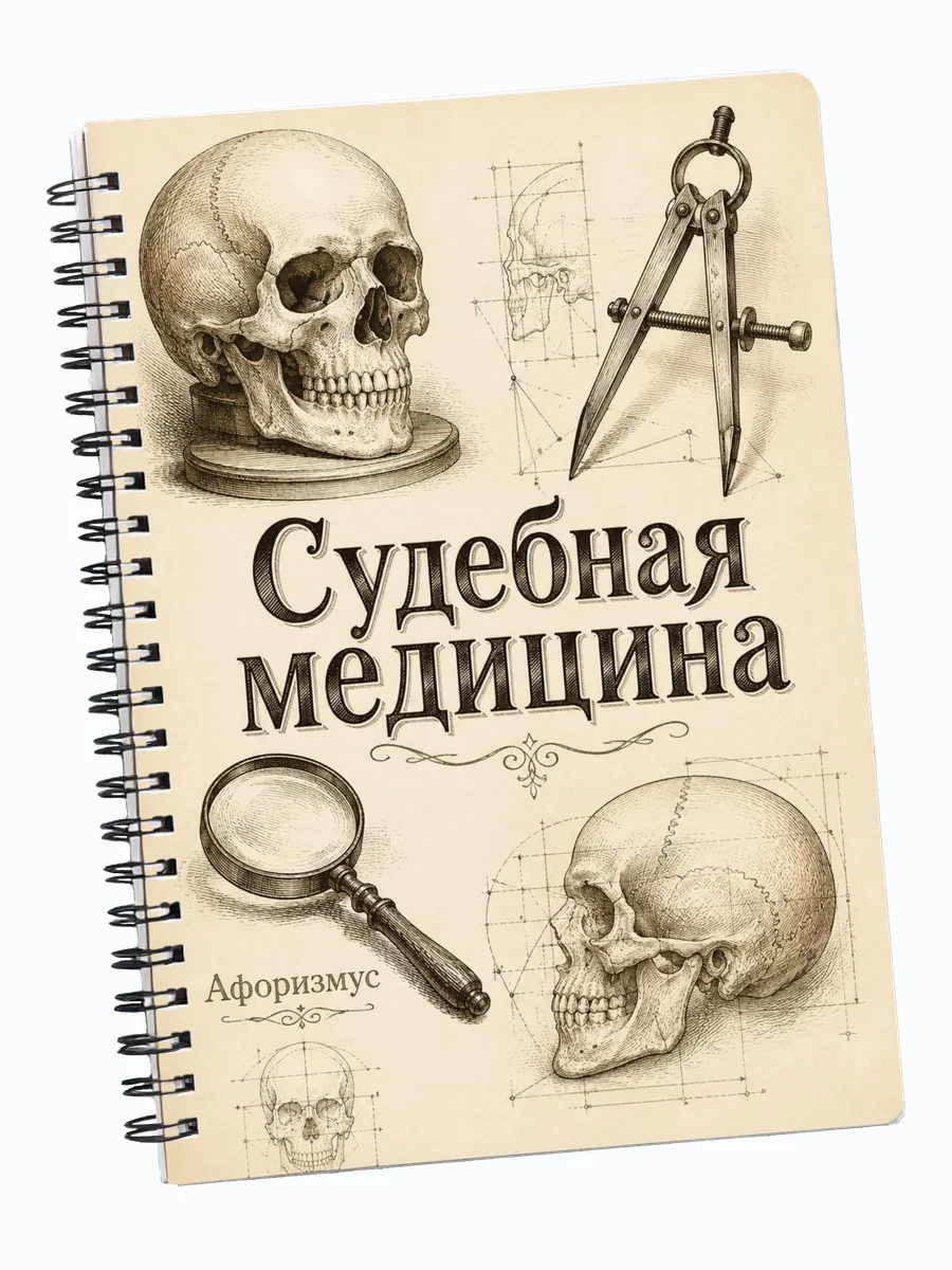 Блокнот Судебная медицина с мотивирующими цитатами