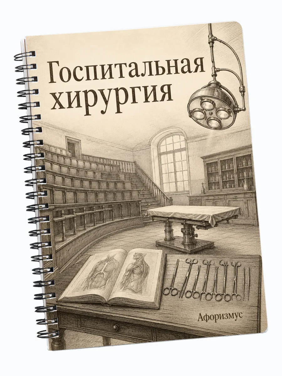 Блокнот Госпитальная хирургия с мотивирующими цитатами