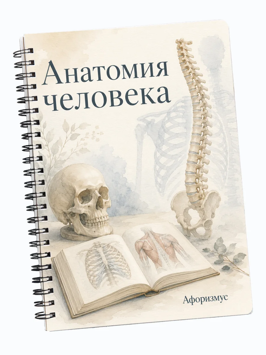 Тетрадь Анатомия человека с мотивирующими цитатами