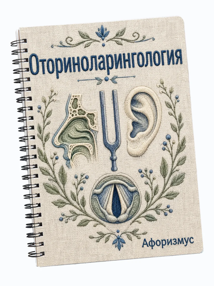 Блокнот Оториноларингология с мотивирующими цитатами