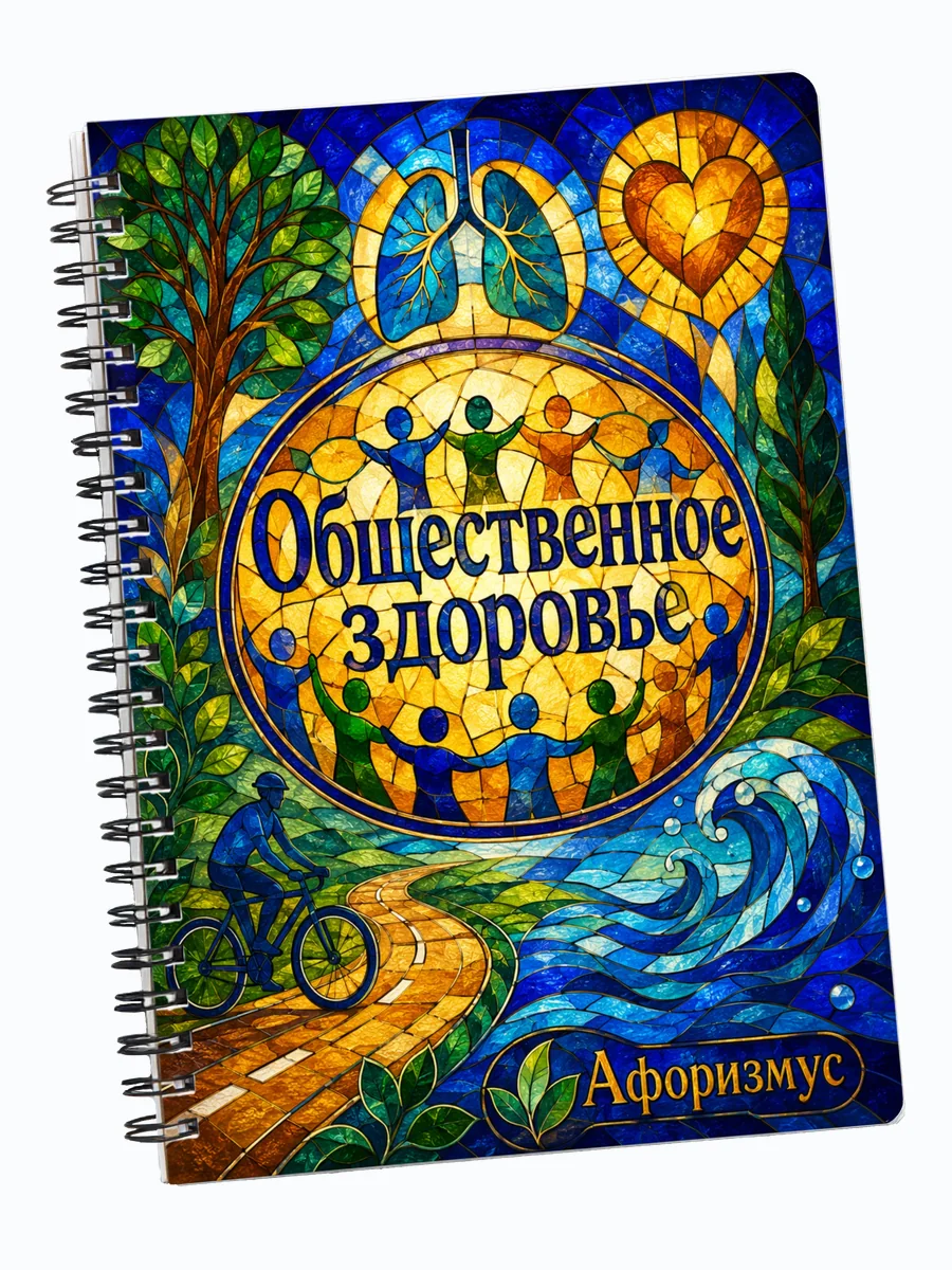 Тетрадь Общественное здоровье с мотивирующими цитатами