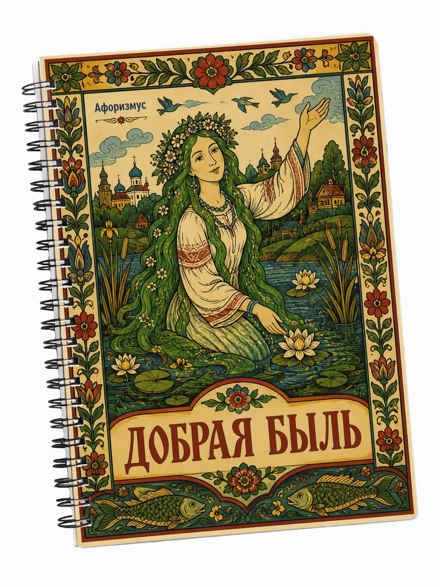 Блокнот Русалка с мотивирующими цитатами