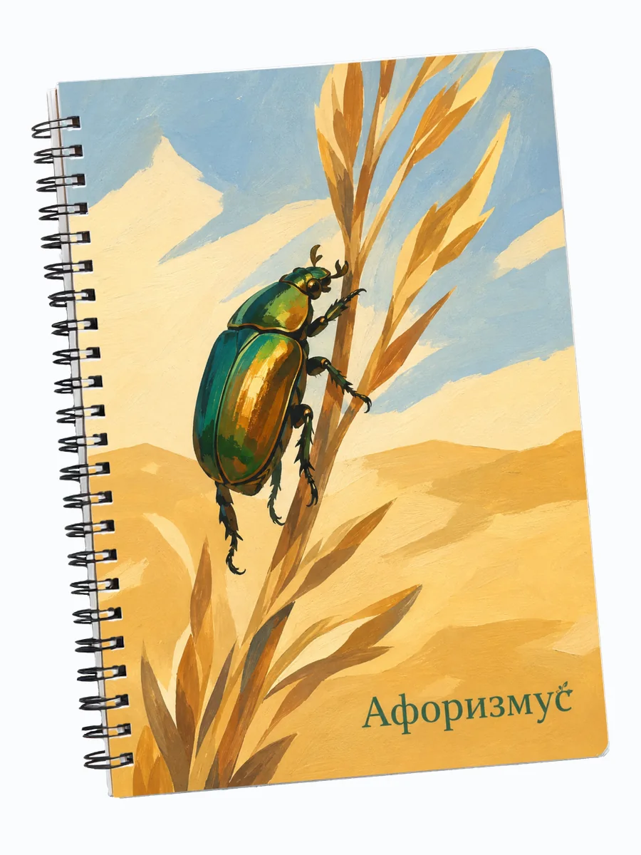 Блокнот Скарабей с мотивирующими цитатами