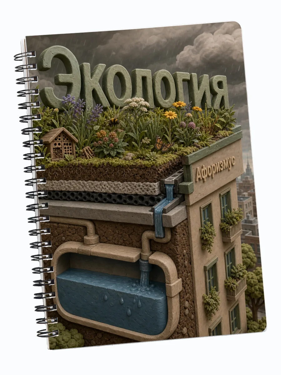 Тетрадь Экология с мотивирующими цитатами