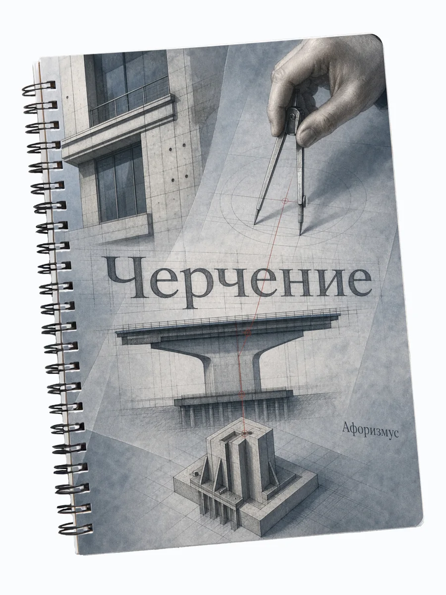 Тетрадь Черчение с мотивирующими цитатами