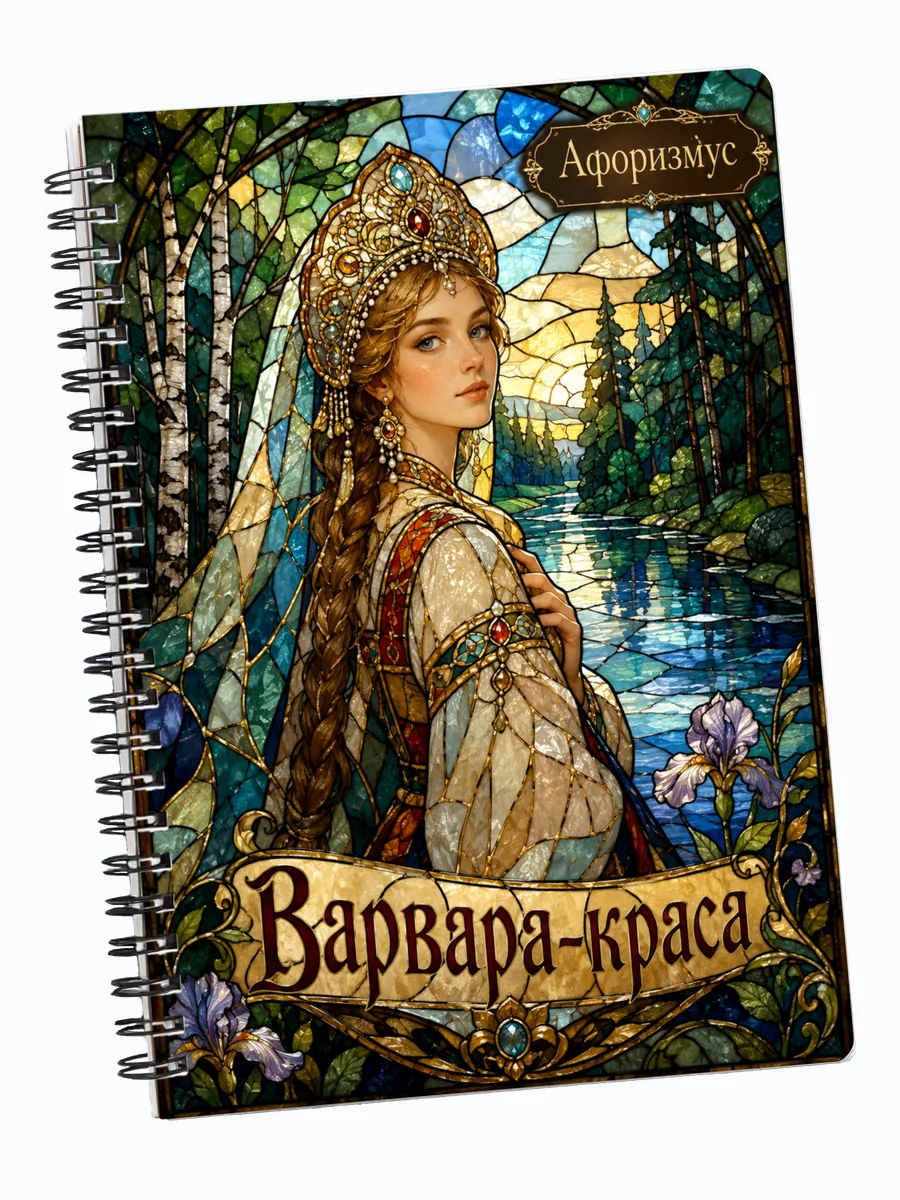 Блокнот Варвара-краса с мотивирующими цитатами