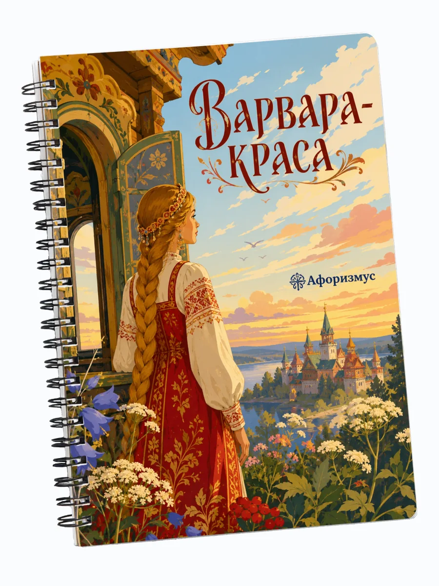 Блокнот Варвара-краса с мотивирующими цитатами